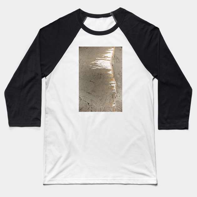 Eroding Cracked Concrete Baseball T-Shirt by textural